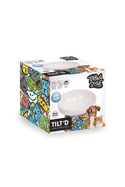 M-PETS URBAN STYLE TILTD SERAMİK MAMA KABI 350ML MİX COLOR