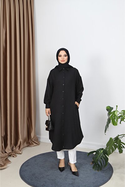 NİSUM MODA Buttoned Long Tunic