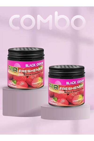 Black Odor معطر جو كومبو بلاك أودور برائحة الفراولة ١٨٠ غرام، قطعتان - زيوت ع...