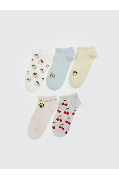 LC Waikiki Printed Women's Booties Socks 5-Piece (S5)