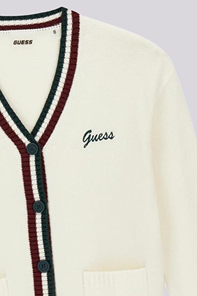 Guess BG Store Kız Çocuk Beyaz Hırka