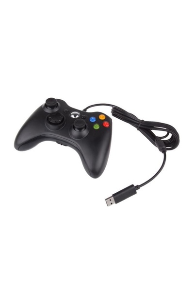 FOXMAG24 Ενσύρματο χειριστήριο, συμβατό με Xbox 360, USB, μαύρο