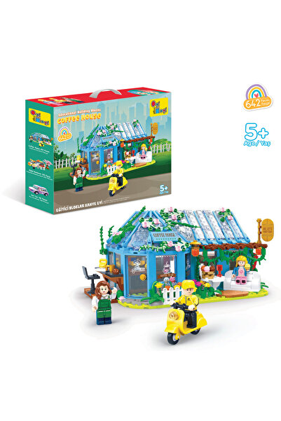 Ogi Mogi Toys Eğitici Bloklar Kahve Evi 642 Parça Yapı Seti