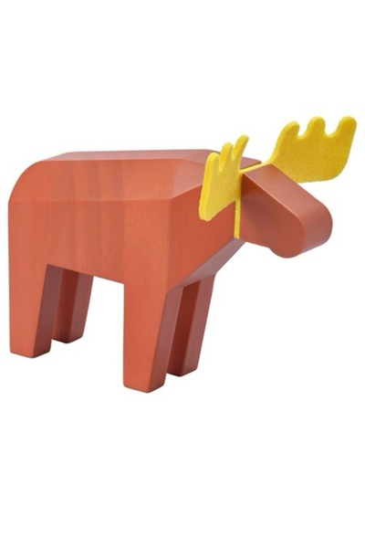 IKEA Höstagılle dekoratif aksesuar, turuncu, 13cm geyik