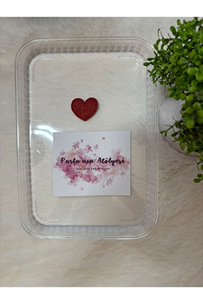 SOFT 0-3 Years Old Baby Hair Clip with Little Hair and No Hair Red Heart