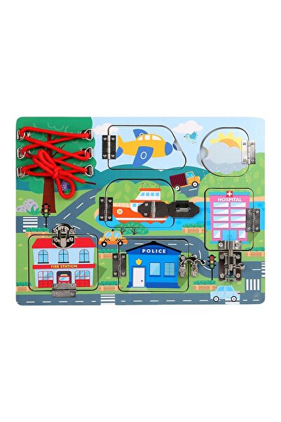 Factory Price لوحة خشبية لقفل ومزالج للأطفال