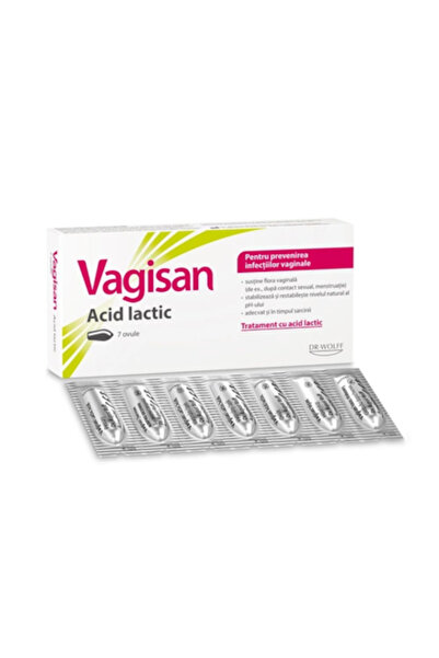 VagisanCare Acid Lactic Vagisan, 7 Κολπικά Υπόθετα
