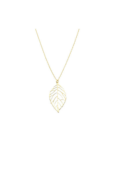 Bijuteria SORELLY 14k Gold Chain Elegant Leaf
