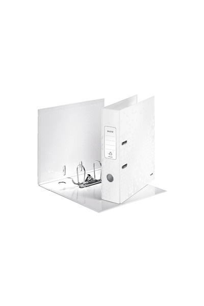 Leitz Biblioraft 180° WOW laminated cardboard A4 80 mm white