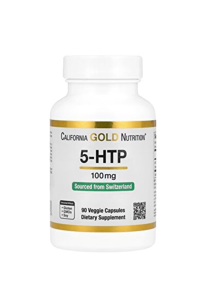 California Gold Nutrition 5-HTP Healthy Mood Sleep & Appetite 100 mg 90 Veggi...
