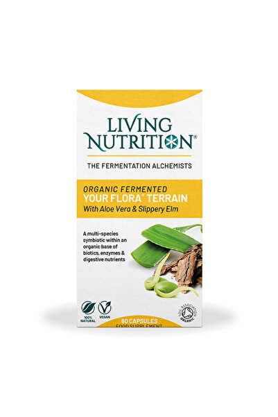 Living Nutrition Your Flora Terrain, probiotice fermentate, 60 cps