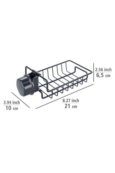 Wenko OHIO sink sponge holder, Black,