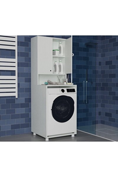 Alfimo Mobilya FAİR ÇAMAŞIR MAKİNE DOLABI BEYAZ AFM110