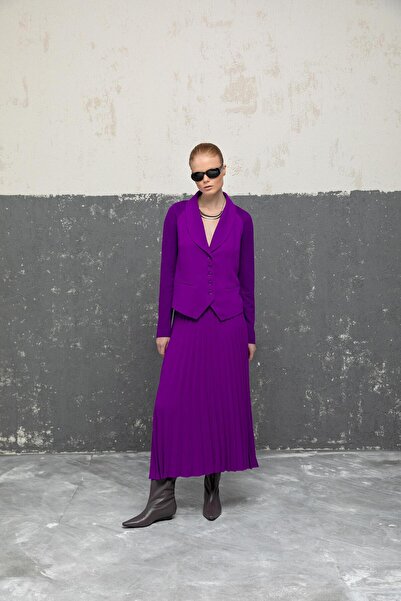 KAMEYA PİLELİ UZUN ETEK 26W30807