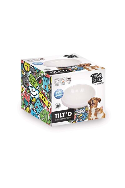 M-PETS URBAN STYLE TILTD SERAMİK MAMA KABI 150ML MİX COLOR