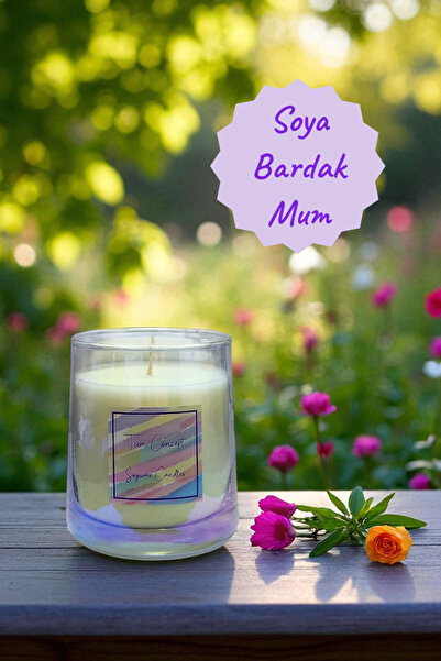 Tiem Concept Vanilya Kokulu Doğal Soya Şeffaf 190 Gr Bardak Mum