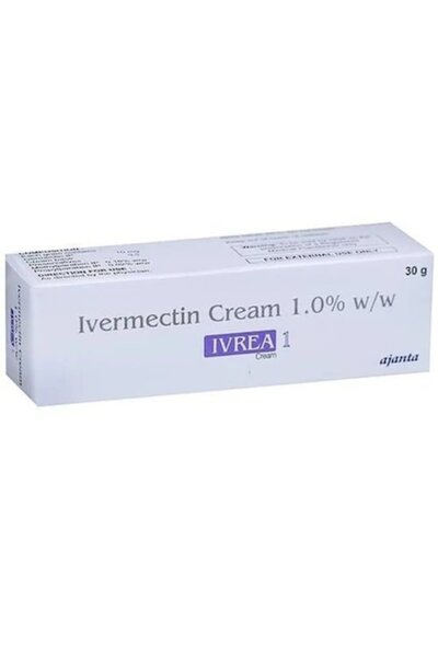 ajanta Cremă Ivrea cu Ivermectină 1% pentru tratarea rozaceei, 30g
