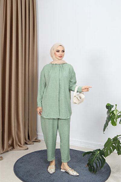 NİSUM MODA Pants Suit with Hidden Buttons