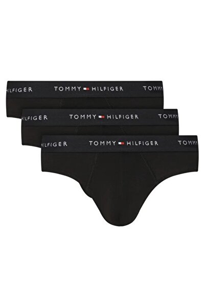Tommy Hilfiger , Set of panties with logo waistband - 3 pairs, Black, L