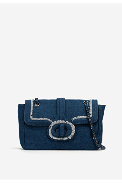 B T Shoes Modrá obálková kabelka Laiza