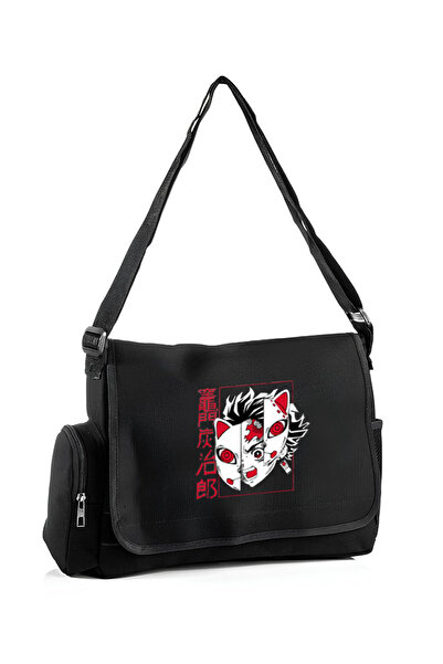Köstebek Black Anime Demon Slayer Tanjiro Kamado Y2K Arm Bag