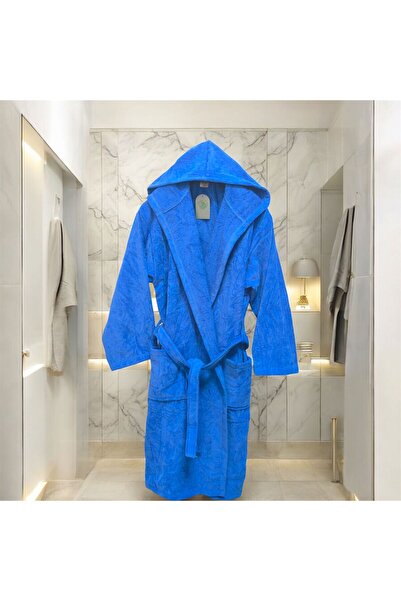 MYSOFTHOME Bathrobe Velvet Hooded 100% Cotton