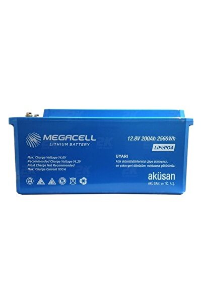 Megacell Lifepo4 12.8v 200ah Karavan/marin Abs Lityum Demir Fosfat Akü