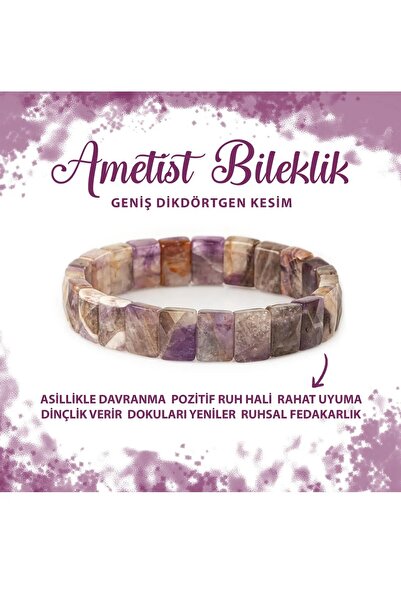 Deniz Doğal Taş سوار من حجر الجمشت الطبيعي المعتمد ذو قصة مربعة واسعة