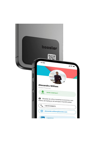 BOOSTER REVIEW Booster Thin - Digital Business Card - Tap to Share NFC - iPhone & Android