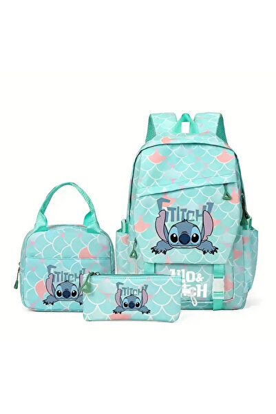 BABUN Set de 3 piese pentru geanta de școală Stitch pentru fete, cu suport pe...