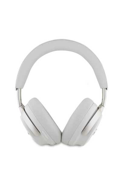 Guess Wireless Studio Sound Headphones with Faux Leather Logo and Technology - Beige