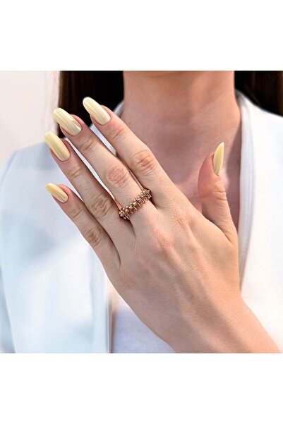 Bijuteria SORELLY Inel Argint Placat cu Aur Roz Clash 11