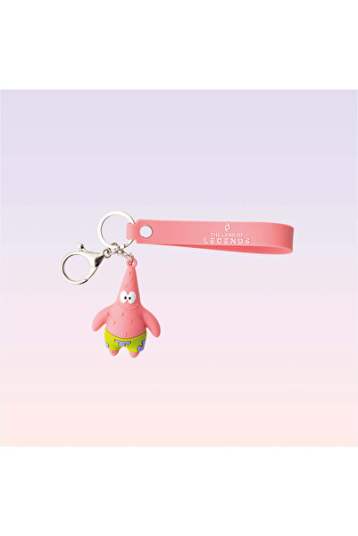 NİCKELODEON Sünger Bob Kare Pantolon Patrick Yıldız Figürlü 3D Anahtarlık