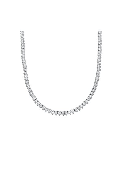 Bijuteria SORELLY Lant Argint Tennis cu Pietre Albe 2 mm Triangle