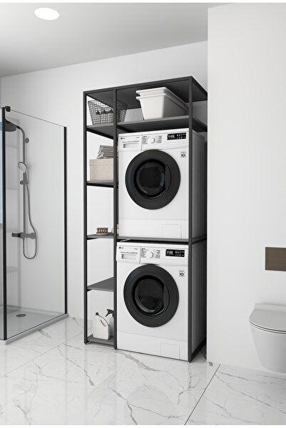 DEPODANDİREKT Çamaşır Makinesi ve Kurutma Makinesi Bölmeleri Banyo Dolabı, 7 ...