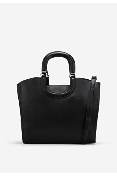 B T Shoes Černá rukojeť kabelky Fabia