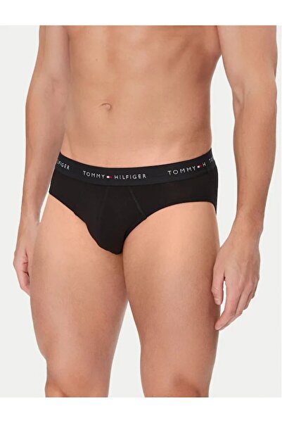 Tommy Hilfiger , Set of panties with logo waistband - 3 pairs, Black, L