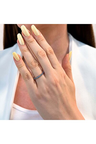 Bijuteria SORELLY Inel Argint Placat cu Aur Roz Tennis Baby Blue 8