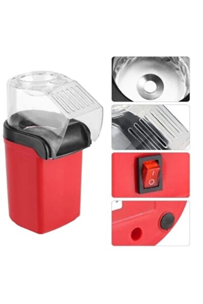 FOXMAG24 Oil-free popcorn maker, hot air, anti-slip system, 1200W, red