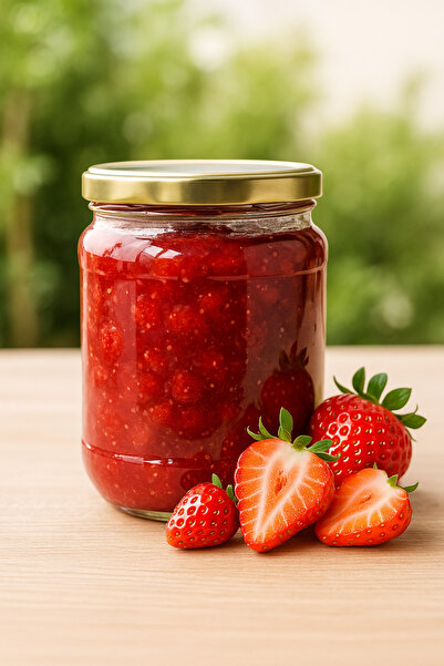 Lokman Gourmet Organik Çilek Reçeli Kavanoz 32 gram 50 li Paket - Kahvaltılık, Doğal Lezzet