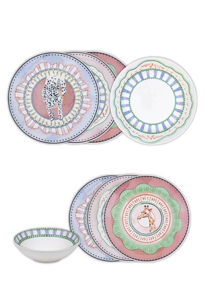 The Mia Spring 6 Kişilik Yemek Takımı 24 Parça Set 1