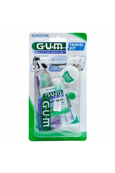 GUM Set Ingrijire Orala, Gum, pentru Gingii Sensibile, Compatibil cu Aparatul Dentar, 4 produse