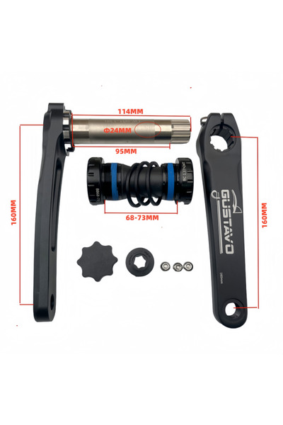 Choice كرنك BSA 160MM BB GUSTAVO كرنك دراجة للأطفال للتركيب المباشر كرنك دراج...