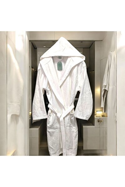 MYSOFTHOME Bathrobe Velvet Hooded 100% Cotton