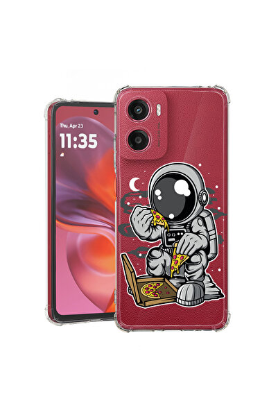 bestcase Carcasă spate antișoc pentru Motorola Moto G05, Astronaut Pizza, 192...
