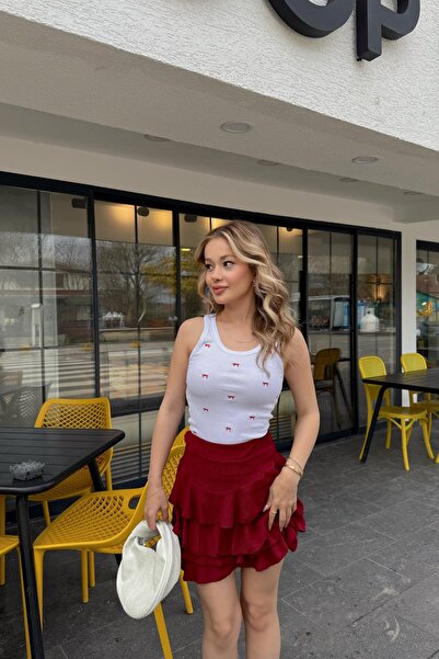 mylove Katkat Skirt Burgundy