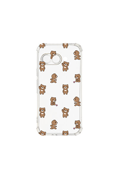 bestcase Carcasă spate antișoc pentru Google Pixel 9a, model ursuleț de pluș,...