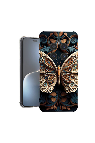 bestcase Αντικραδασμική θήκη πίσω μέρους για Honor Magic7 Pro, Beauty Butterf...