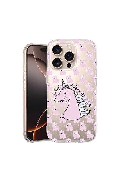 bestcase Carcasă spate antișoc pentru Apple iPhone 16 Pro, Unicorn - I Feel U...