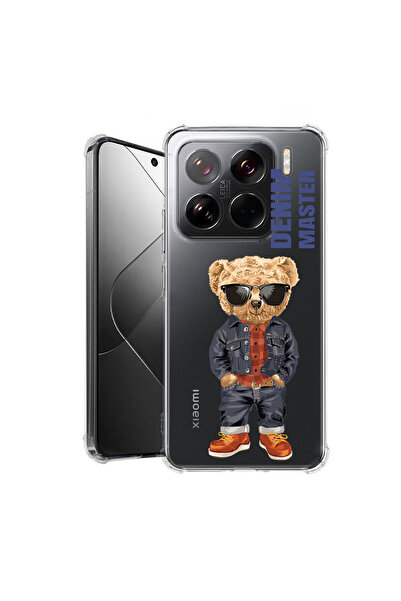 bestcase Αντικραδασμική θήκη πλάτης για Xiaomi 15, Denim Master - Αρκουδάκι, ...